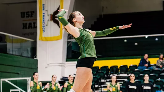 Emilija Arsic serving vs. UC Davis 2025