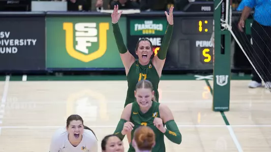 Crystal Galaviz celebrating vs. Portland State