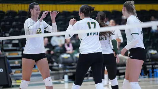 Astrid Puig + Crystal Galaviz high five vs. SJSU 2025
