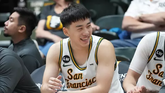Barry Wang Smiling vs. UC Santa Cruz November 2025