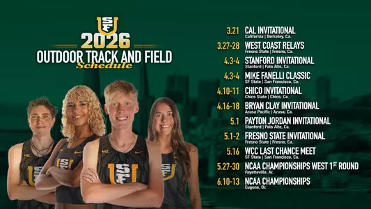 2026 TF Outdoor Schedule Graphic