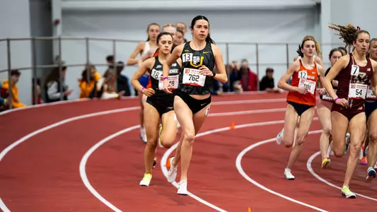 Faustine Chaboche Running the one mile at BU 2026