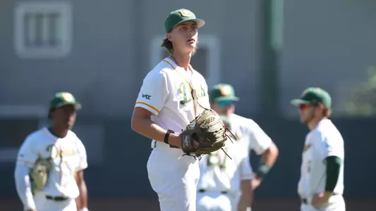Paul Wheeler pitching vs. Sacramento State 2026