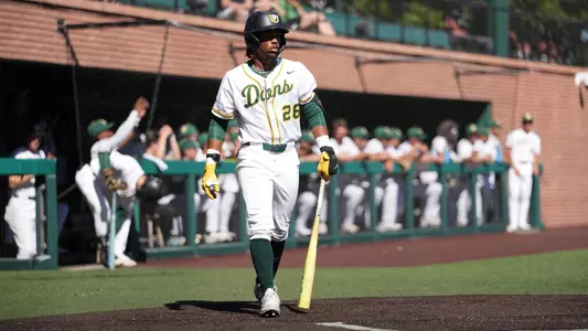 Jayden Garrison walking up to the plate vs. Sac State