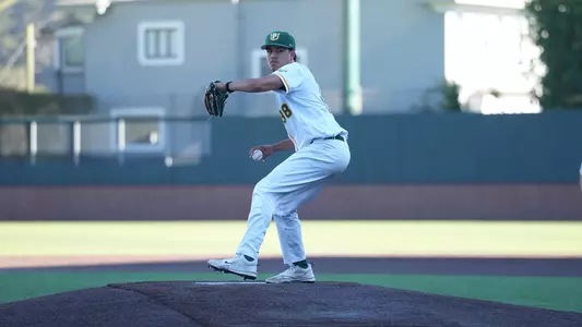 Gino Rossi pitching vs. Sac State 2026