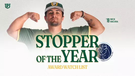 Nick Bacura NCBWA Stopper of the Year Watch List Graphic