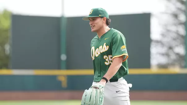Kai Yovanovich walking to the dugout vs. CBU
