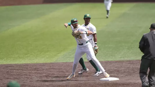 TJ Rogers turning a double play vs. Pacific 2026