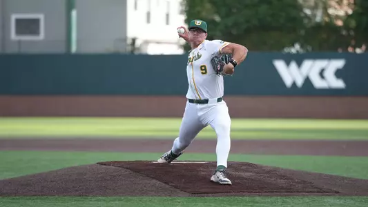 Quentin Pohorski pitching vs. San Diego 2026