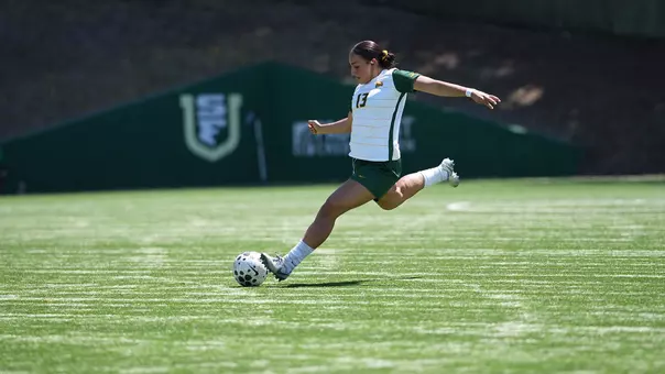 Alyssa Jurado kicking ball