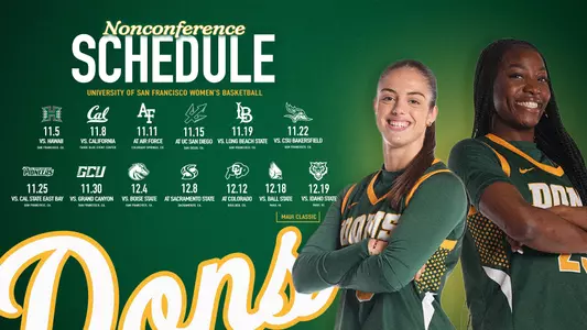 WBB 2026-27 Nonconference Schedule Graphic