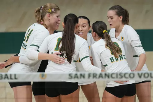 WVB Game Notes - USF vs Pepperdine Team Photo