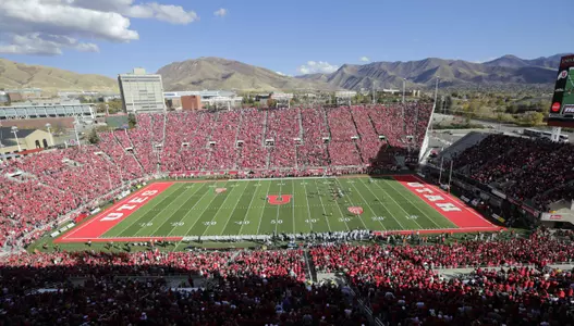 Utah's Rice-Eccles Stadium is shown in the first half during an NCAA college football game against Washington, Saturday, Oct. 29, 2016, in Salt Lake City. (AP Photo/Rick Bowmer)