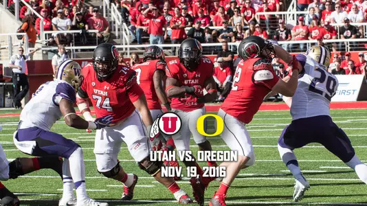 Utah vs. Oregon Game Banner 2016