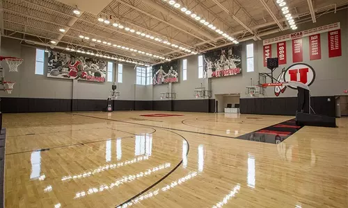 Practice Court in the Jon M. and Karen Huntsman Basketball Facility