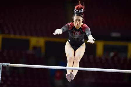 Kari Lee on Bars at ASU Meet