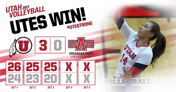 Utah 3, Arkansas State 0