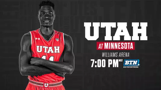 Utah MBB Game Day - at Minnesota