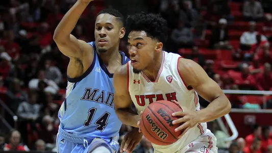 Utah Basketball vs. Maine_Sedrick Barefield