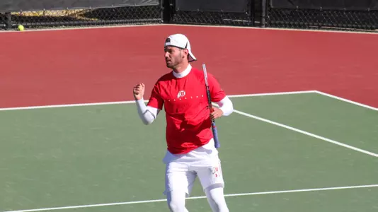 Russell Benkaim celebrates at Utah Invitational