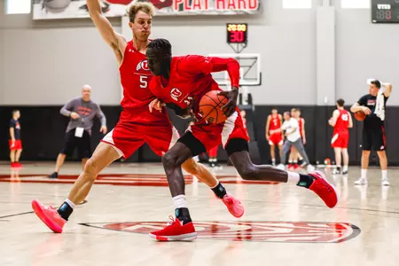 Utah men's basketball practice at the Jon M. and Karen Huntsman Basketball Facility on Sept. 24, 2019, the first practice of the season.
