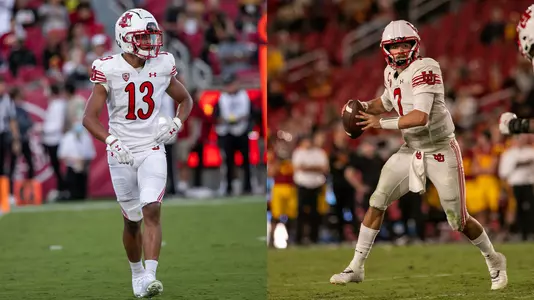 Kamo'i Latu and Cameron Rising - at USC (2021)
