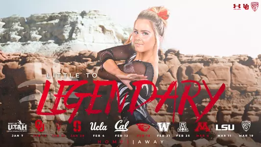 2022 Utah Gymnastics Schedule Graphic