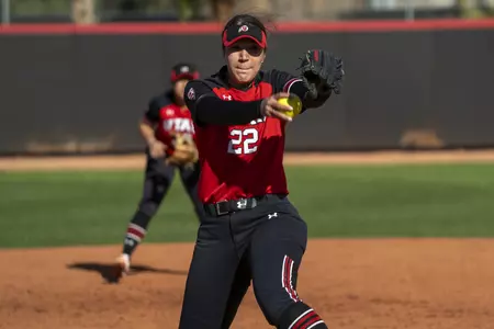 Utah Softball game vs. CBU Feb. 20, 2021 at UNLV's Eller Media Stadium