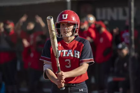 Utah Softball game vs. CBU Feb. 20, 2021 at UNLV's Eller Media Stadium