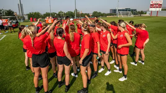 Women's Soccer Huddle