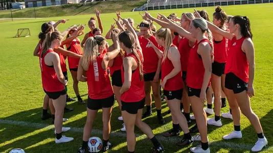 Women's Soccer Huddle