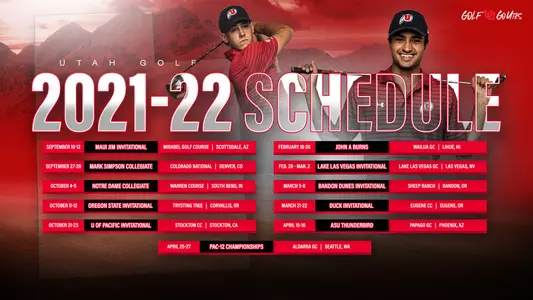 Utah Golf Schedule 2021-22