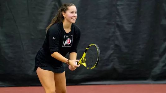 January 22, 2022, Salt Lake City, UT:The University of Utah Utes Women's Tennis takes on Seattle in Salt Lake City, Utah on Saturday, January 22, 2022. (Photo by Bayleigh Schroeder/University of Utah)