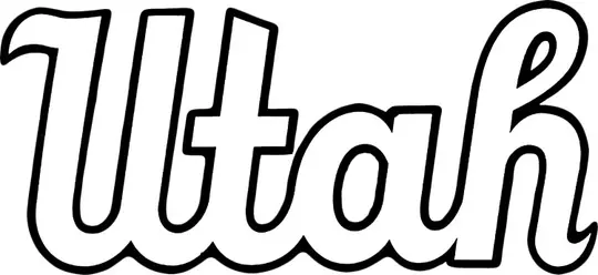 Utah MBB Throwback Utah Script