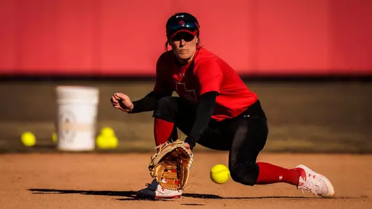 UTAH SOFTBALL PRACTICE: Haley Denning