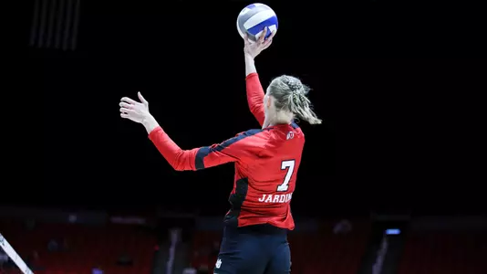Utah Utes vs. Brigham Young University Cougars at Jon M. Huntsman Center in Salt Lake City, UT on Thursday, September 15, 2022. Liv Medivitz/Utah Athletics