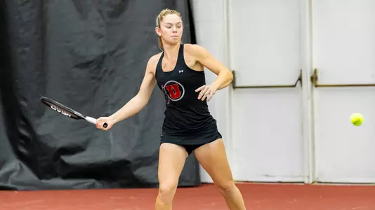 February 4, 2022, Salt Lake City, UT:The University of Utah Utes Women's Tennis takes on Idaho State in Salt Lake City, Utah on Friday, February 4, 2022. (Photo by Bayleigh Schroeder/University of Utah)