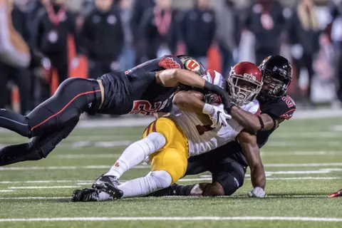 Marcus Williams and Chase Hansen - vs. USC 2016