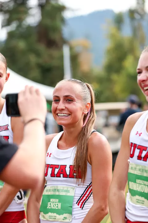 The University of Utah Track & Field team practices during the fall.