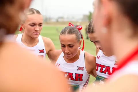 The University of Utah Track & Field team practices during the fall.