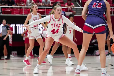 Utah Utes Womens Basketball vs. CSU Pueblo at Jon M. Huntsman Center in Salt Lake City, UT on Friday, October 18, 2023.
Sophia Kuder/Utah Athletics