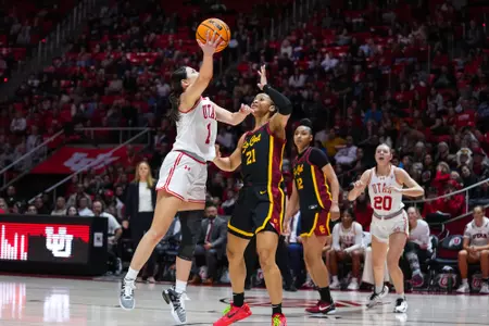 Utah Utes vs. USC Trojans at Huntsman Center in Salt Lake City, UT on Friday, January 19, 2024.
Eli Rehmer/Utah Athletics