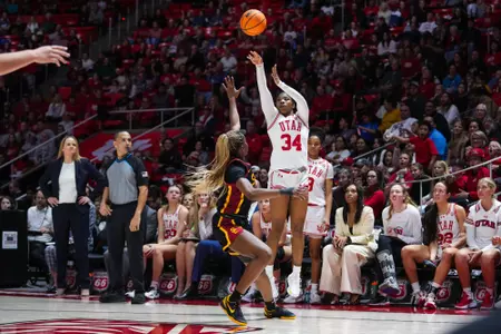 Utah Utes vs. USC Trojans at Huntsman Center in Salt Lake City, UT on Friday, January 19, 2024.
Eli Rehmer/Utah Athletics