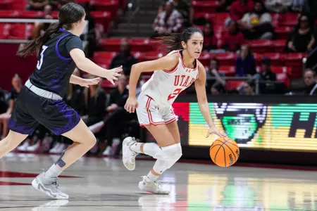 Utah Utes vs. Weber State Wildcats at Huntsman Center in Salt Lake City, UT on Thursday, December 21, 2023.
Sophia Kuder/Utah Athletics