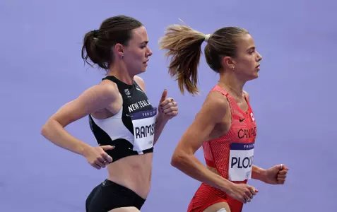 2024 Olympics: Simone Plourde in round 1 of the women's 1500m inside Stade de France on Tuesday, Aug. 6, in Paris, France.