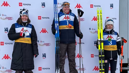 Nina Schamberger and Neve Gerard - US Nationals junior podium