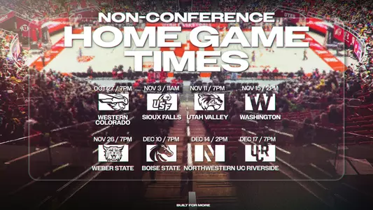 Utah WBB Home Game Times