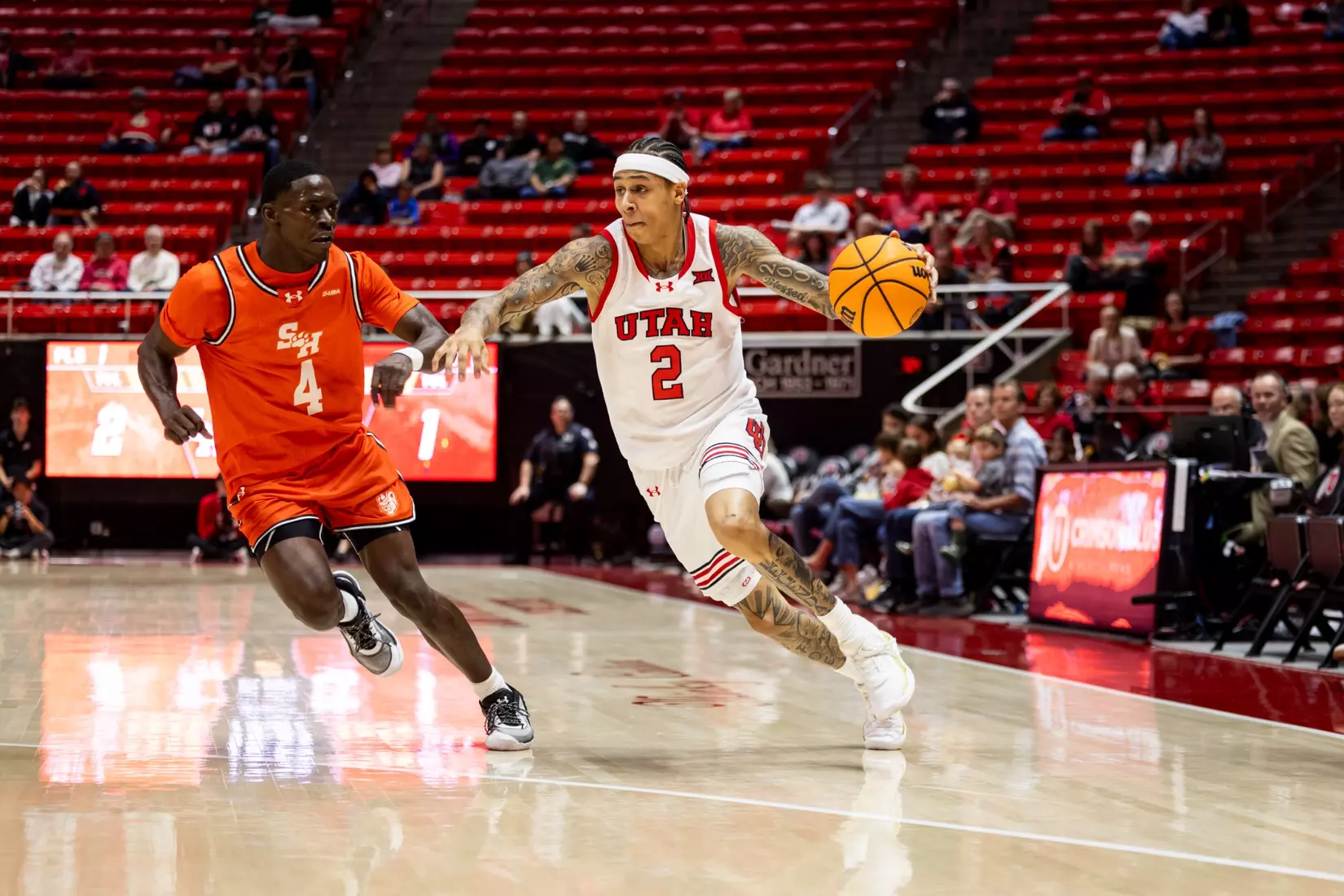 Utah men's basketball vs. Sam Houston Bearkats at the Jon M. Huntsman Center in Salt Lake City, Utah on Saturday, November 15th, 2025.
