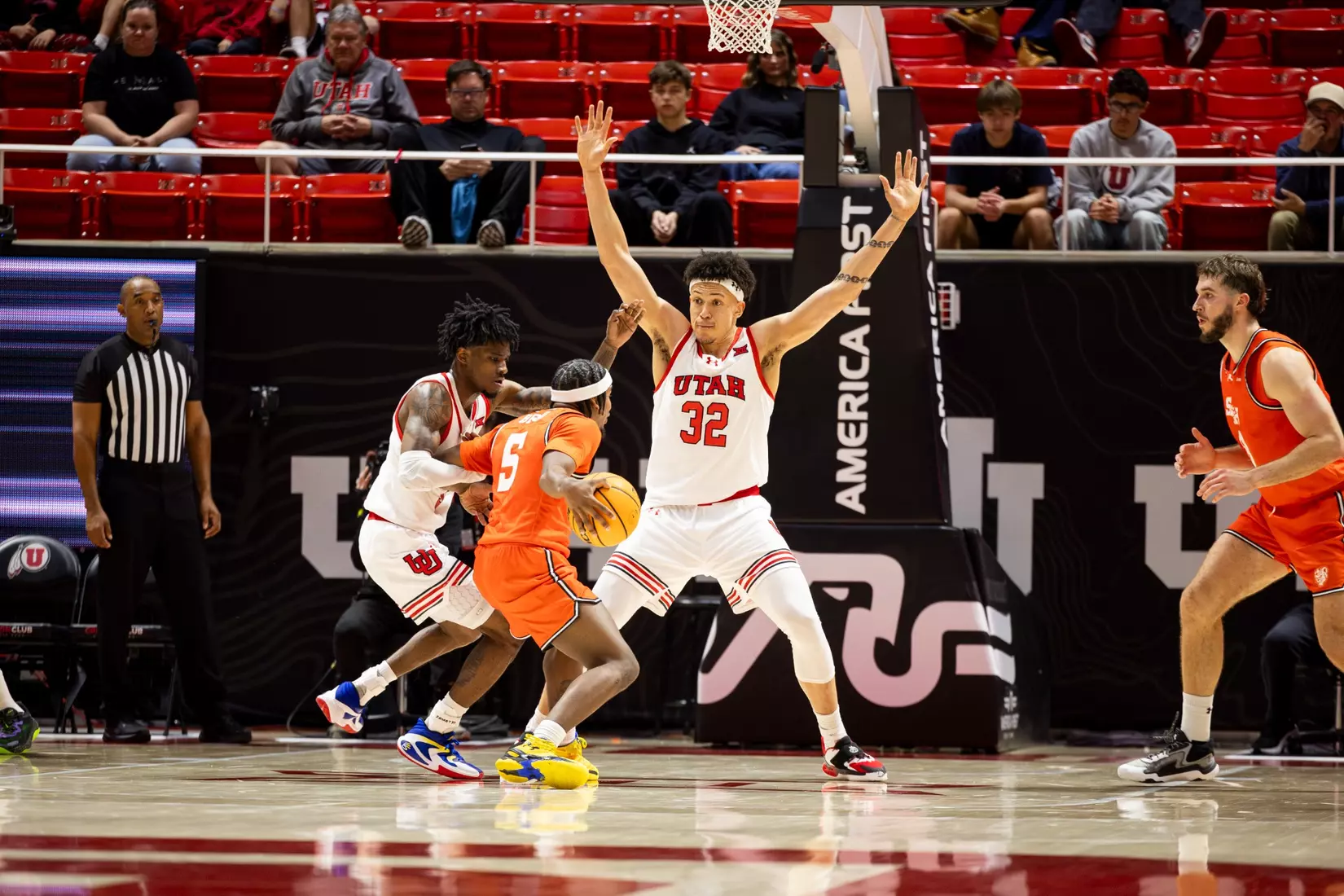 Utah men's basketball vs. Sam Houston Bearkats at the Jon M. Huntsman Center in Salt Lake City, Utah on Saturday, November 15th, 2025.