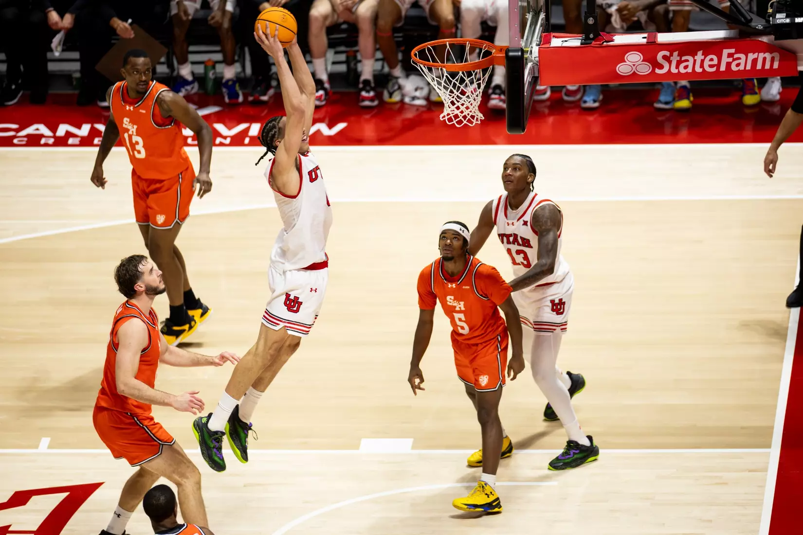 Utah men's basketball vs. Sam Houston Bearkats at the Jon M. Huntsman Center in Salt Lake City, Utah on Saturday, November 15th, 2025.